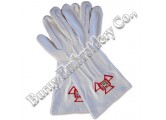 Masonic Regalia Hands Embroidery Gloves